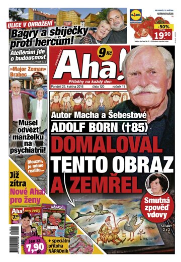 Obálka e-magazínu AHA! 23.5.2016