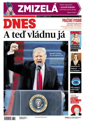 Obálka e-magazínu MF Dnes 21.1.2017
