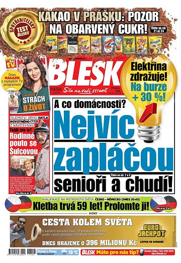 Obálka e-magazínu Blesk 1.9.2017