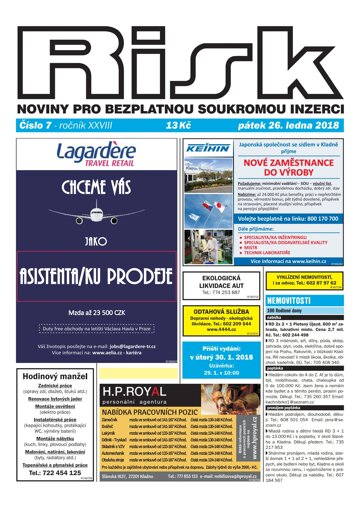 Obálka e-magazínu Risk 7/2018