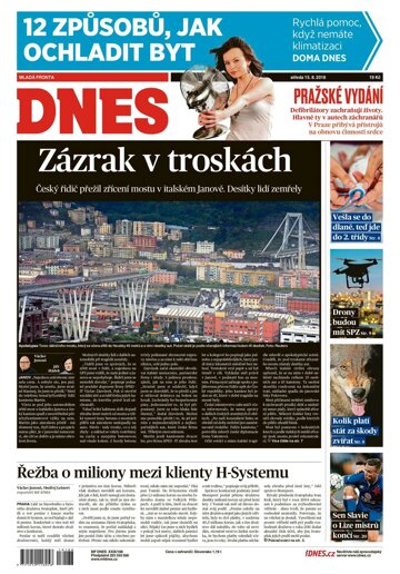 Obálka e-magazínu MF Dnes 15.8.2018