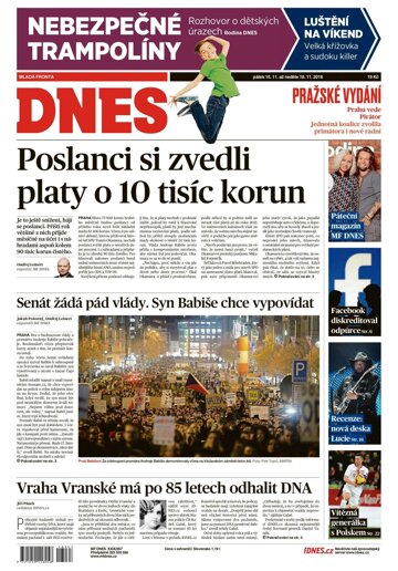 Obálka e-magazínu MF Dnes 16.11.2018