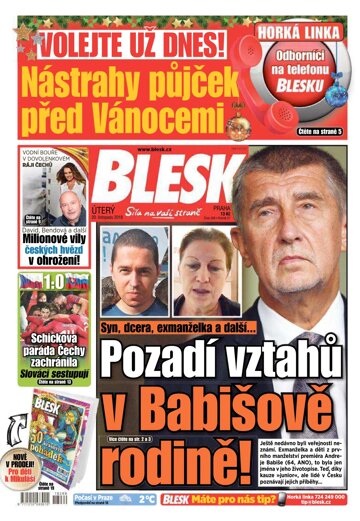 Obálka e-magazínu Blesk 20.11.2018