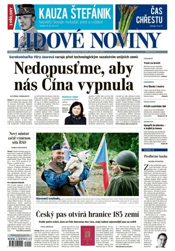 Obálka e-magazínu Lidové noviny 4.5.2019