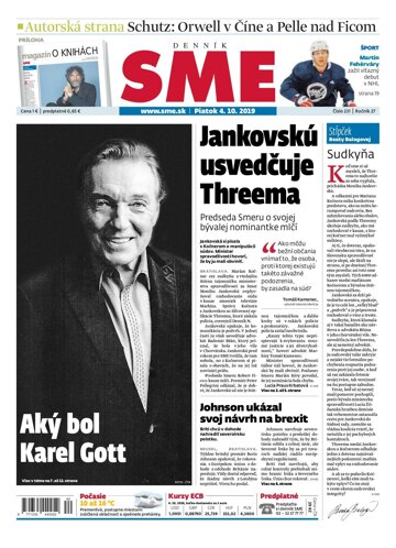 Obálka e-magazínu SME 4.10.2019