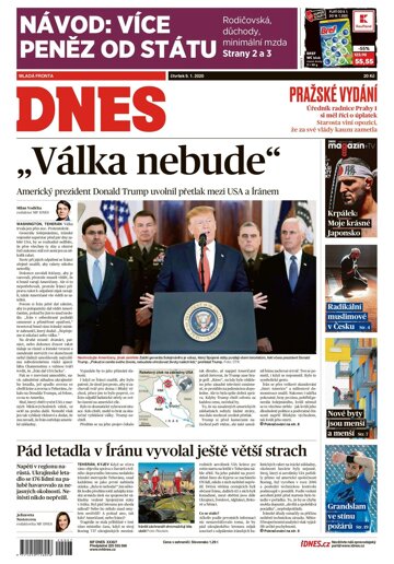 Obálka e-magazínu MF Dnes 9.1.2020