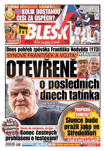 Obálka e-magazínu Blesk 24.7.2021