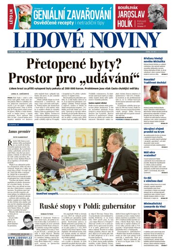 Obálka e-magazínu Lidové noviny 18.8.2022