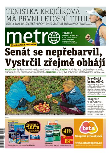 Obálka e-magazínu deník METRO 3.10.2022