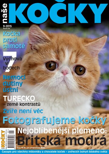 Obálka e-magazínu Naše kočky 9/2015