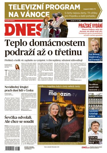 Obálka e-magazínu MF Dnes 14.12.2023