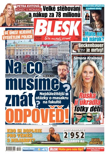 Obálka e-magazínu Blesk 9.1.2024