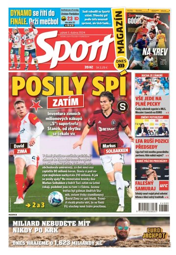 Obálka e-magazínu Sport 5.4.2024