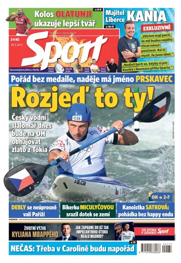 Obálka e-magazínu Sport 1.8.2024