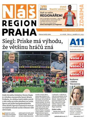 Obálka e-magazínu Náš Region - Praha 25/2025