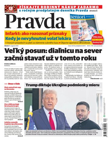 Obálka e-magazínu Pravda 19. 8. 2025