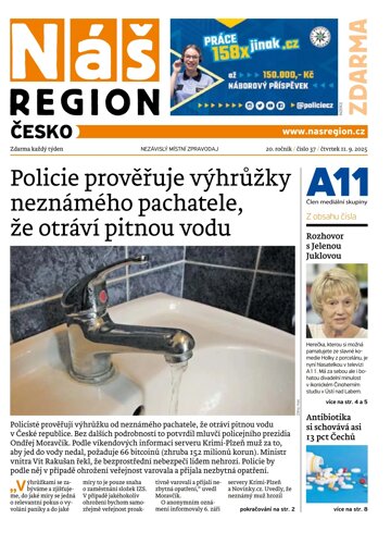 Obálka e-magazínu Náš Region - Česko 37/2025