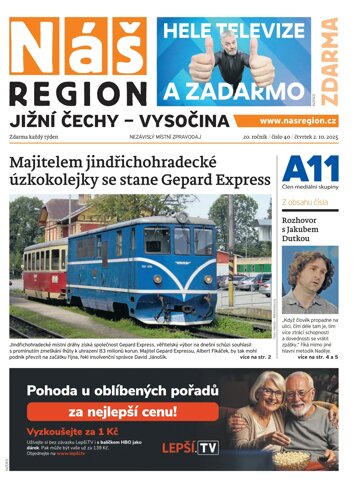 Obálka e-magazínu Náš Region - Vysočina 40/2025