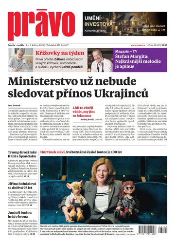 Obálka e-magazínu Deník Právo 2.5.2026
