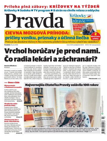 Obálka e-magazínu Pravda 29. 6. 2026
