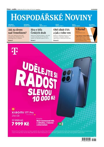 Obálka e-magazínu Hospodářské noviny 161 - 21.8.2026