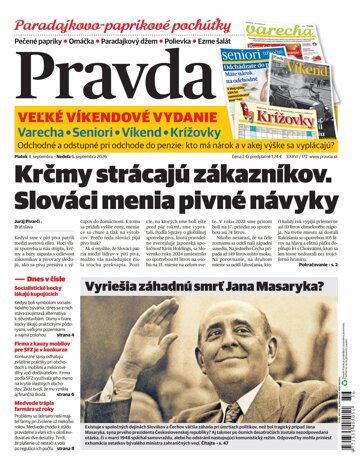 Obálka e-magazínu Pravda 4. 9. 2026