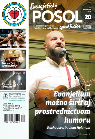 Obálka e-magazínu Evanjelický posol spod Tatier 20/2026