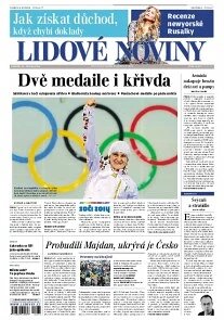 Obálka e-magazínu Lidové noviny 10.2.2014
