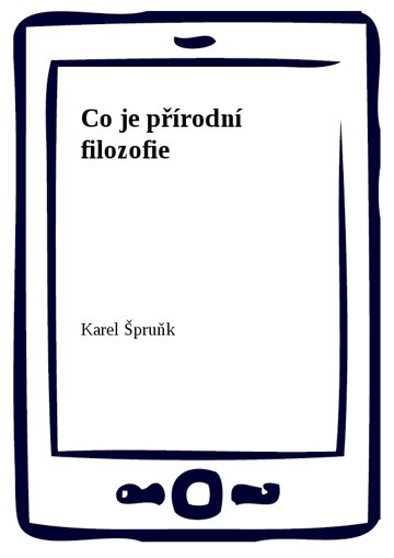 Obálka knihy Co je přírodní filozofie