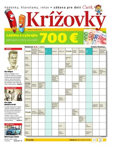 Obálka e-magazínu Krížovky 31. 10. 2015