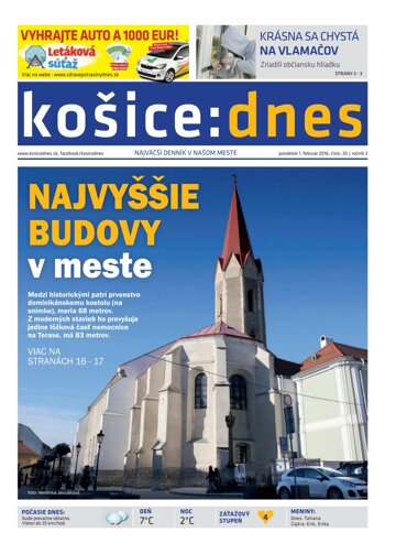 Obálka e-magazínu košice:dnes 1.2.2016