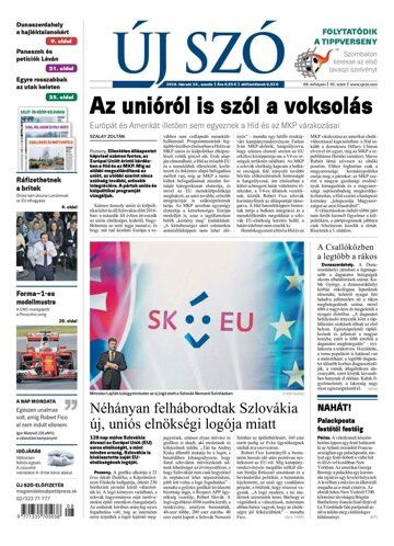 Obálka e-magazínu Új Szó 24.2.2016