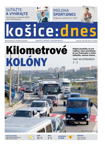 Obálka e-magazínu košice:dnes 26.4.2016