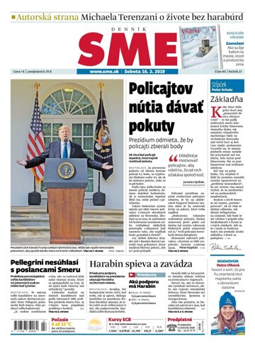 Obálka e-magazínu SME 16.2.2019