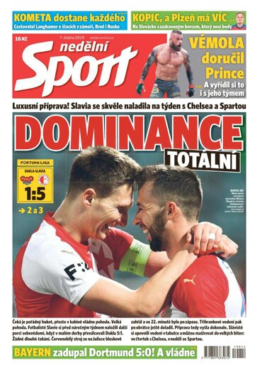 Obálka e-magazínu Sport 7.4.2019