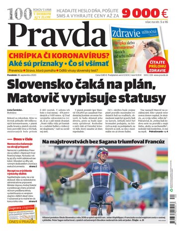 Obálka e-magazínu Pravda 28. 9. 2020