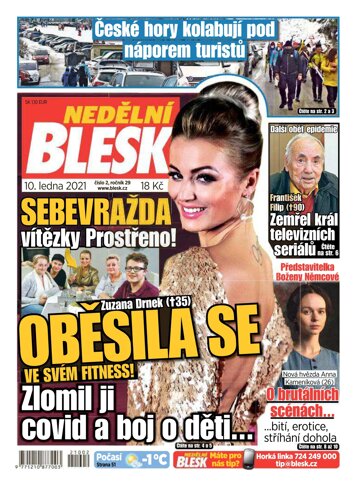 Obálka e-magazínu Nedělní Blesk 10.1.2021