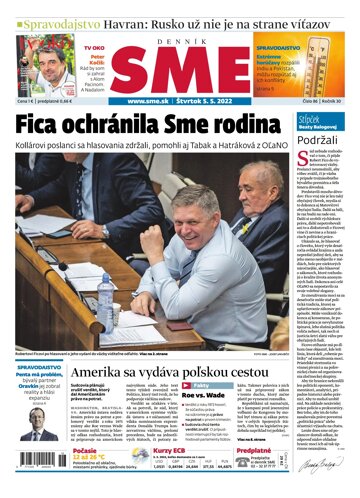 Obálka e-magazínu SME 5-5-2022