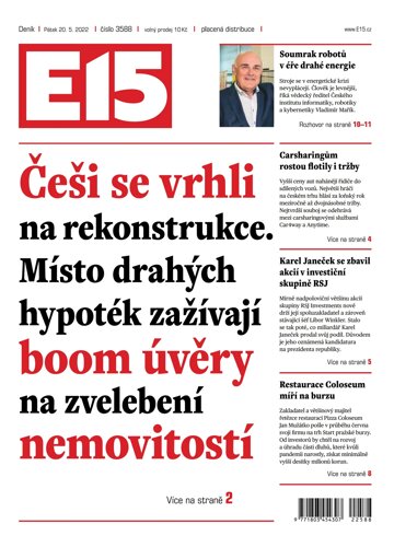 Obálka e-magazínu E15 20.5.2022