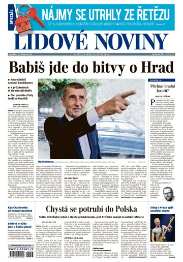 Obálka e-magazínu Lidové noviny 31.10.2022
