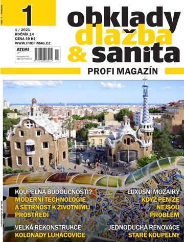 Obálka e-magazínu Obklady, dlažba & sanita 1/2021