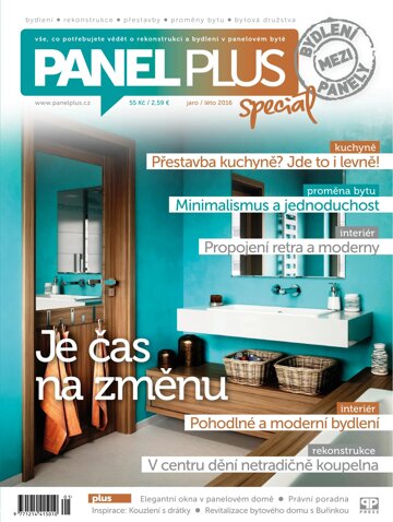 Obálka e-magazínu Bydlení mezi Panely PANEL PLUS SPECIÁL jaro 2016