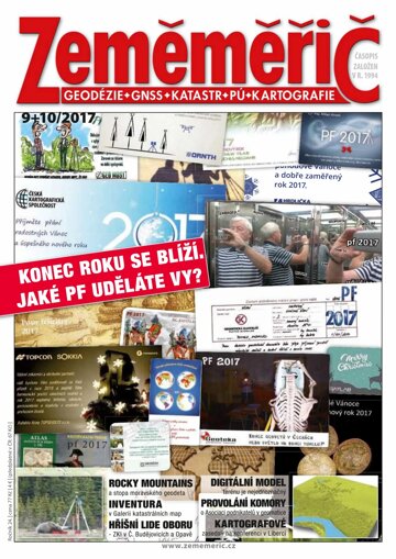 Obálka e-magazínu Zeměměřič 2017 -09+10