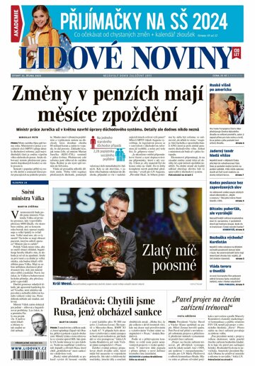 Obálka e-magazínu Lidové noviny 31.10.2023