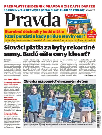 Obálka e-magazínu Pravda 13. 5. 2025