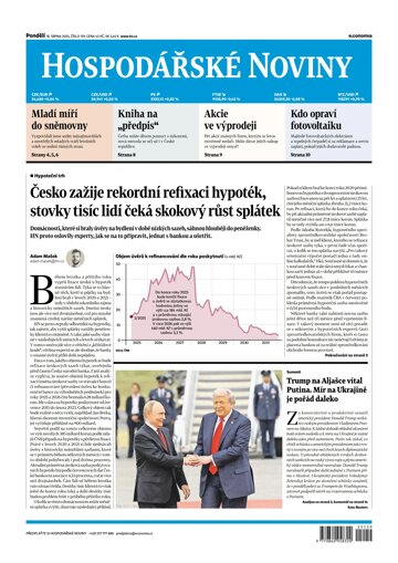 Obálka e-magazínu Hospodářské noviny 159 - 18.8.2025