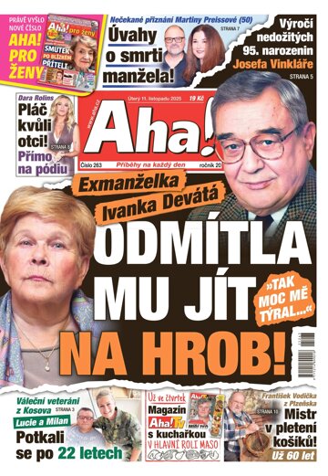 Obálka e-magazínu AHA! 11.11.2025