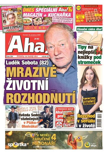 Obálka e-magazínu AHA! 18.12.2025
