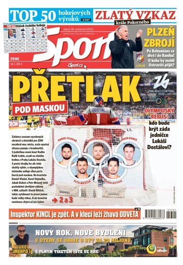 Obálka e-magazínu Sport 30.12.2025