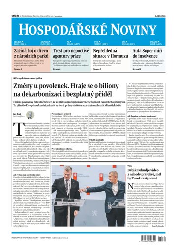 Obálka e-magazínu Hospodářské noviny 134 - 15.7.2026